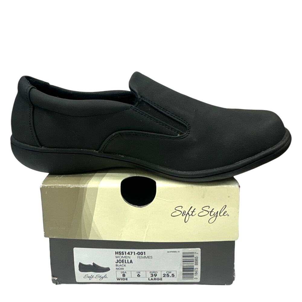 Soft Style by Hush Puppies Black Joella Loafer Flats 8 Wide